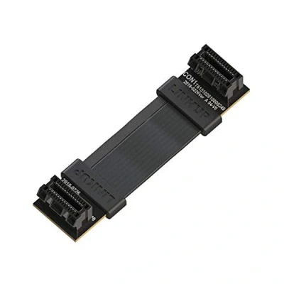 Afbeelding van LINKUP Flexible SLI Bridge GPU Cable Extreme High Speed Technology Premium Shielding 85 ohm Design for NVIDIA GPUs Graphic Cards┃NOT compatible with AMD or RTX 2000/3000 [4 cm]
