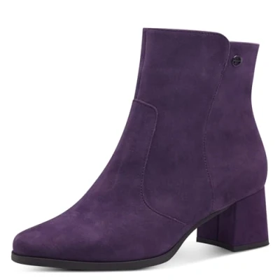 Afbeelding van Tamaris Comfort Boot Heel 8 85312 43 Dameslaarzen, paars suède, 37 EU Breed