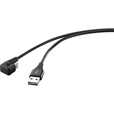 Afbeelding van Renkforce USB kabel 2.0 C stekker, A stekker 1.00 m Zwart RF 4609276