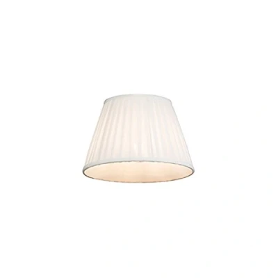Afbeelding van QAZQA Plisse lampenkap wit 25/16,5 cm