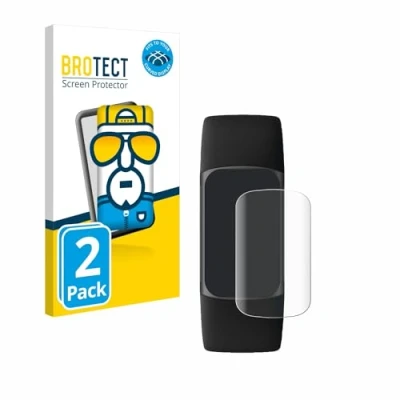 Afbeelding van BROTECT Full Cover Screen Protector voor Fitbit Charge 5 (2 Stuks) Schermbeschermer, 3D Curved