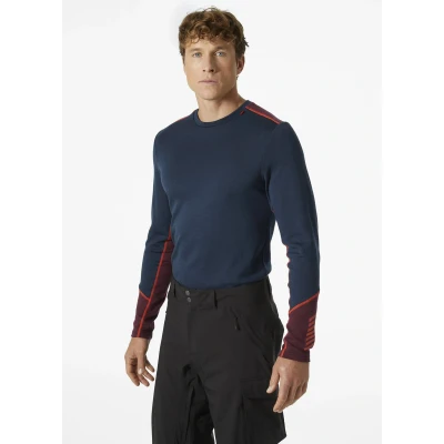 Afbeelding van Helly Hansen Men Lifa Merino Midweight Crew Midnight maat M