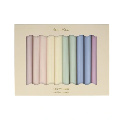 Afbeelding van Kaarsen pastel mix (12st) Meri
