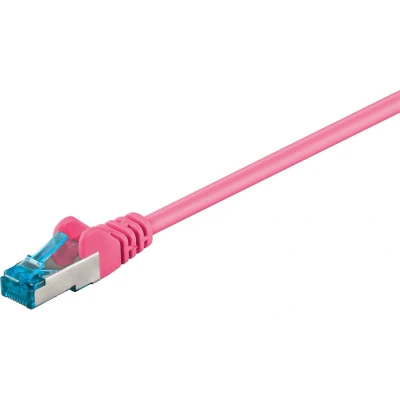 Afbeelding van S/FTP CAT6a 10 Gigabit netwerkkabel / roze LSZH 30 meter