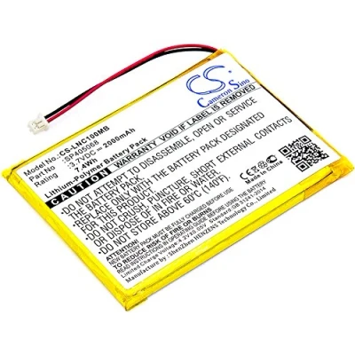 Afbeelding van CS LNC100MB Batterijen 2000mAh compatibel met [Luvion] Prestige Touch, Supreme Connect vervangt SP405068