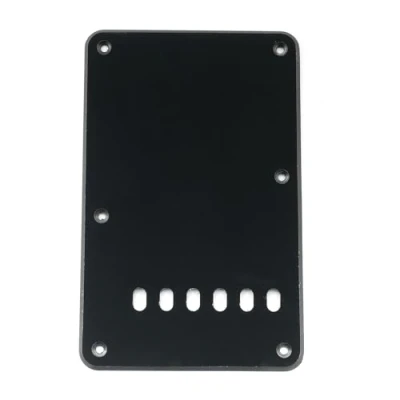 Afbeelding van Musiclily Vintage stijl Strat Tremolo Backplate voor Fender USA/Mexican Standard Stratocaster Moderne Stijl, 1 laags Zwart