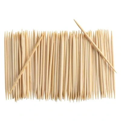 Afbeelding van [2000 stuks] Bamboe Houten tandenstokers ronde met dubbele punten…