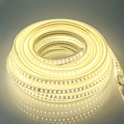 Afbeelding van LED Strip Licht 220V 15M Wit, 5730 120 leds/m IP67 Waterdicht Strips met EU Stekker 220 Volt 4000K (Wit, 15)