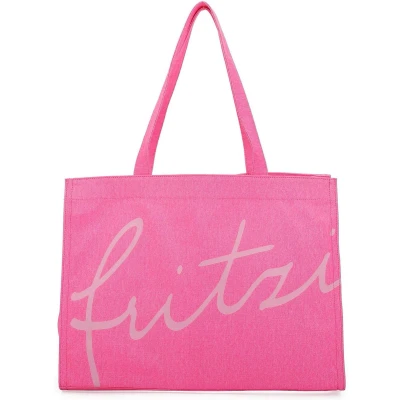 Afbeelding van Fritzi aus Preußen Schoudertas Canvas Easy01 Shoulder Bag Neon Pink Neonroze
