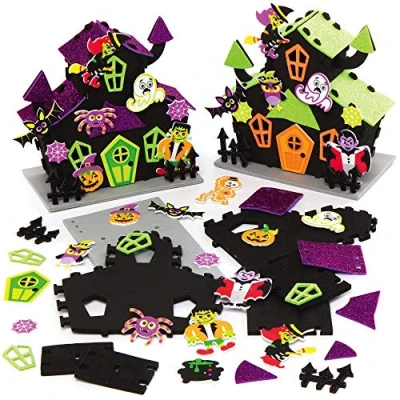 Afbeelding van Baker Ross AX257 Halloween Bezeten Huizen Set Pakket Van 2, Voor Decoraties, Kunstnijverheid, Geschenken En Feestactiviteiten
