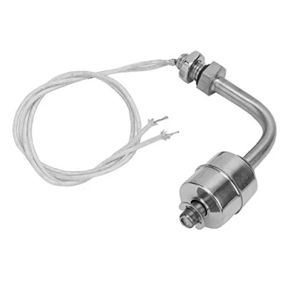 Afbeelding van Vloeistofniveausensor, miniatuur vloeistofwaterniveausensor voor vlotterschakelaar, roestvrijstalen sensor 75mm zwembad geschikt bediening op 0 220V AC en 200V DC