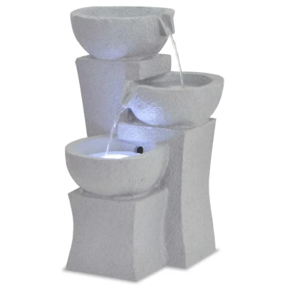 Afbeelding van Binnenfontein met LED verlichting polyresin