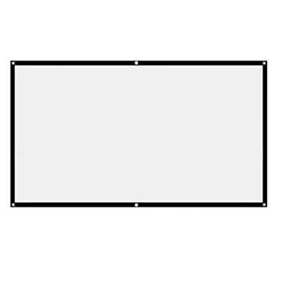 Afbeelding van Projectorscherm, wit projectiescherm, 16:9 No Crease Home Theater Opvouwbaar projectiescherm (100 inch)