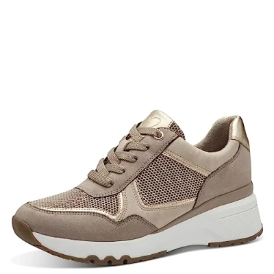 Afbeelding van MARCO TOZZI dames 2 23733 41 Sneaker, Ecru Comb., 38 EU