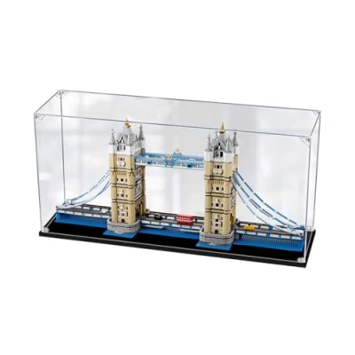 Afbeelding van BoHeart Acryl vitrine voor Lego 10214 London Bridge Model, Stofdichte Display Box, Grootte: 107*30*50 cm (Model Niet Inbegrepen) (3mm)