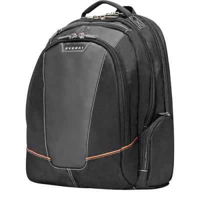 Afbeelding van Everki Flight Laptoprugzak voor notebooks tot 16 inch (40,6 cm) met doordacht vakconcept, zacht gevoerd iPad/tabletvak en andere hoogwaardige functies, zwart