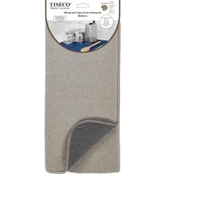 Afbeelding van Afwas droogmat Microvezel 38x50CM Afdruip Mat Taupe