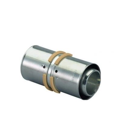 Afbeelding van Uponor mlc rechte koppeling sok 50 x 50mm messing pers 1046935