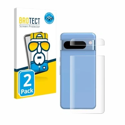 Afbeelding van BROTECT Screenprotector voor Google Pixel 8 Pro (Achterkant) Folie Beschermfolie transparant volledig dekking (2 Stuks)