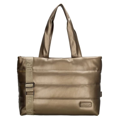 Afbeelding van Zebra Trends Evie Shopper / Laptoptas 15,6 inch Brons
