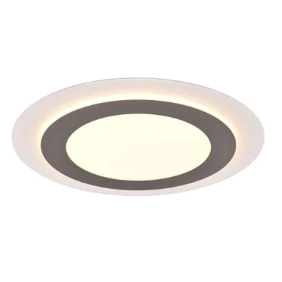 Afbeelding van Trio Ronde design plafondlamp Morgan nikkel 641519207