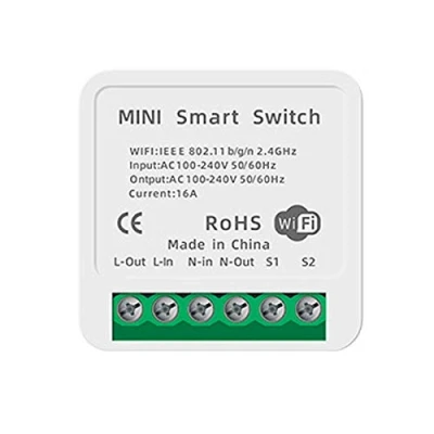 Afbeelding van Smart Switch WiFi Ingebouwde Relay Module Afstandsbediening met Life, Google Home, Voice Control Alexa, Assistant, 16A (1PCS)