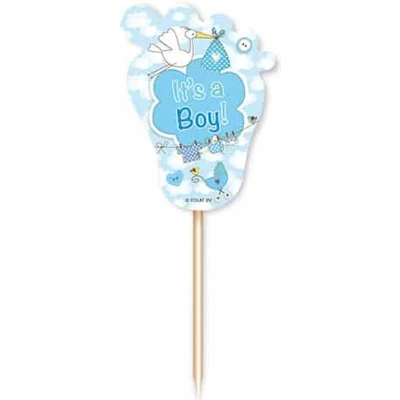 Afbeelding van Prikkers geboorte it&#039;s a boy! 24 stuks