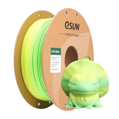 Afbeelding van eSUN Mat Regenboog PLA Filament 1.75mm, Veelkleurig 3D Printer PLA, 1KG Spoel (2.2 LBS) Kleurveranderend voor Printers, Rijstoogst