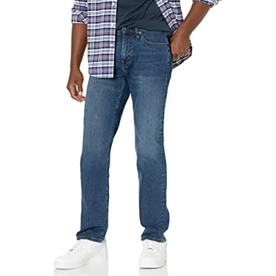Afbeelding van Amazon Essentials Straight Fit Stretch Jeans,Vintage Light Wassen,36W / 34L
