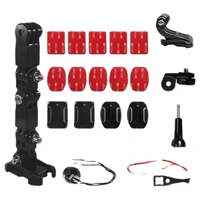 Afbeelding van Camera Motorcycle Mount Helm Kin voor GoPro 8/7/6/5/4 4+ 3 serie en andere Action Cam