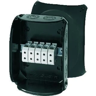 Afbeelding van Hensel kabeldoos 5 polig 16 35mm weerbestendig zwart ip66 ip67 kf 3535 b