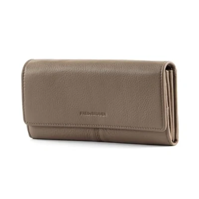 Afbeelding van FREDsBRUDER Leren Portemonnee Bandolin Wallet Taupe Lichtbruin