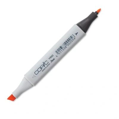 Afbeelding van COPIC Classic Marker Type YR 02, Licht Oranje, professionele layout marker, op alcoholbasis, met een brede en fijne punt