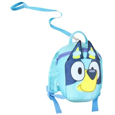 Afbeelding van Bluey Rugzak met teugels peuterrugzak en harnas 1 4 jaar (blauw), Blauw