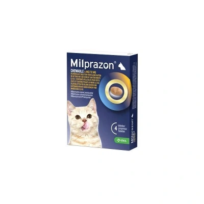 Afbeelding van Krka Milprazon Kauwtabletten Ontwormingstabletten Kat &gt;0,5 KG 4 MG/10 MG TBL (409922)