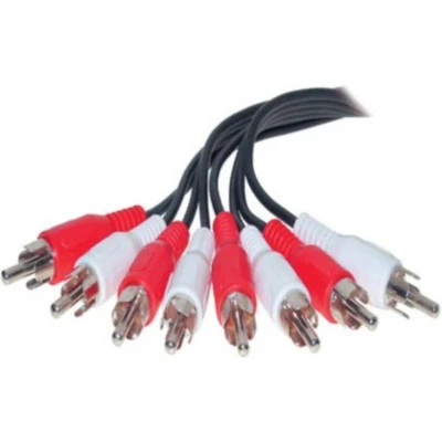 Afbeelding van Tulp stereo audio kabel 4x RCA 1,5 meter