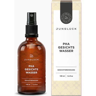 Afbeelding van JUNGLÜCK PHA Gezichtsoner Milde toner met zacht exfoliërend effect Stimuleert huidvernieuwing 5% 100 ml