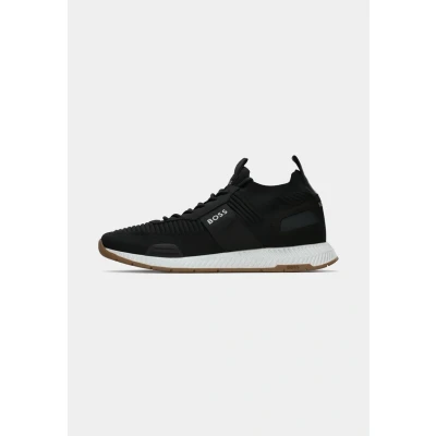 Afbeelding van BOSS Titanium RUNN KNST N Sneakers laag, Heren, Maat: 42, Charcoal four Polyester