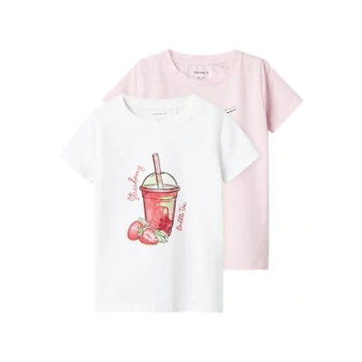 Afbeelding van NAME IT NMFFOJI SS Top 2P Meisjes Ballerina Bright White
