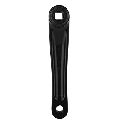Afbeelding van Bike Crank Arm 170 mm Aluminiumlegering Links Single Speed ​​Crankstel met Diamond Hole en Square Hole(Black Zwart)