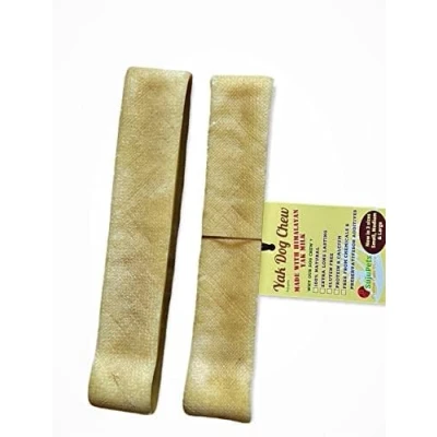 Afbeelding van Himalaya Everest Yak Chew Milk Dog Chews, Chew, langdurige kauwen, natuurlijke jakkauwtraktatie voor uw hond, puppy (2 stuks XX Grote kauw)