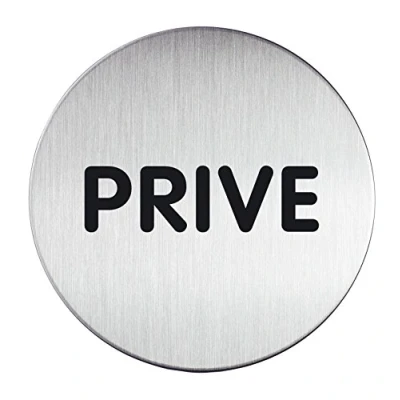 Afbeelding van 5x Durable Pictogram rond 83MM PRIVE