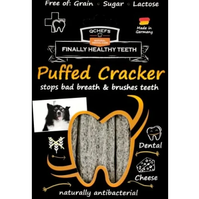 Afbeelding van QCHEFS Puffed Cracker tegen tandsteen Caloriearm tandbacteriën verminderde plaque en slechte adem verminderenhuttenkaas natuurlijk antibacterieel…