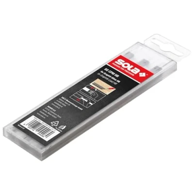 Afbeelding van Sola SG CPM HB reservevullingen 2 x 5 mm timmermanspotlood 6 stuks grafiet hardheid HB, lengte 12 cm