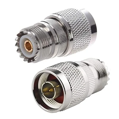 Afbeelding van TengKo RF coaxiale coax adapter N stekker op UHF bus SO 239 (2 stuks)