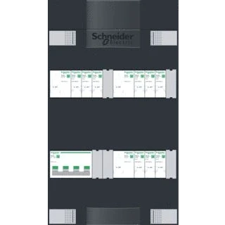 Afbeelding van Schneider electric 9 groepenkast 3 faschneider hoofdschakelaar met aardlekschakelaars adv3b309a