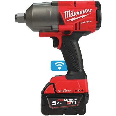 Afbeelding van Milwaukee M18 ONEFHIWF34 502X FUEL slagmoersleutel 3/4&quot; high trq ONE KEY met frictiering set (2x 5,0Ah accu) in HD Box