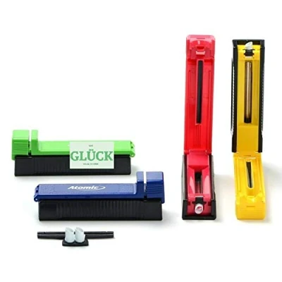 Afbeelding van SET 4 stuks handmatige sigarettenhouder machines sigaretten hulzen stopper machine + gratis geluksstickers (set #1)