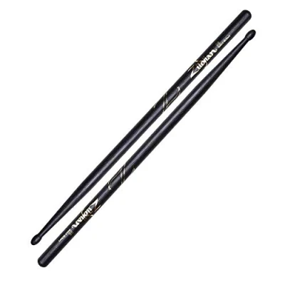 Afbeelding van Zildjian Z5BB 5B Hickory Drumsticks Houten Tip Zwart DIP