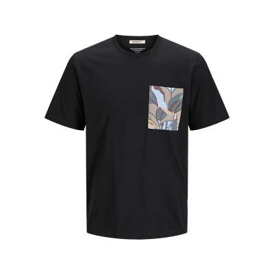 Afbeelding van Jack &amp; Jones Rundhalsausschnitt Tshirt basic, Heren, Maat: Large, Black